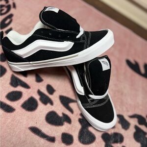 Vans Kids Black and White Sneakers